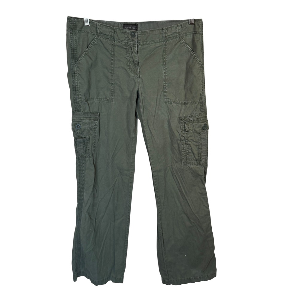 Vintage The Limited Olive Green Cargo Pants Women's Sz 6 34x32 Casual‎ Gorpcore